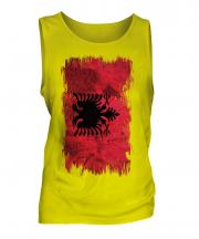 Albania Grunge Flag Mens Vest
