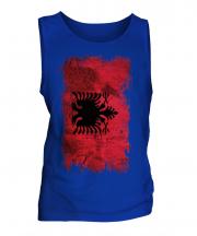 Albania Grunge Flag Mens Vest