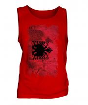 Albania Grunge Flag Mens Vest