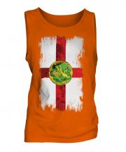 Alderney Grunge Flag Mens Vest