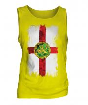 Alderney Grunge Flag Mens Vest