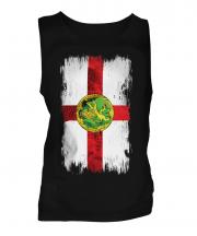 Alderney Grunge Flag Mens Vest