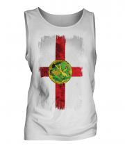 Alderney Grunge Flag Mens Vest
