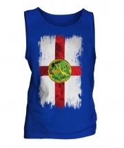 Alderney Grunge Flag Mens Vest