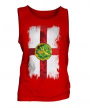 Alderney Grunge Flag Mens Vest