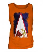 American Samoa Grunge Flag Mens Vest