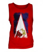 American Samoa Grunge Flag Mens Vest