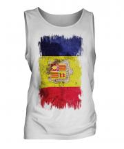 Andorra Grunge Flag Mens Vest