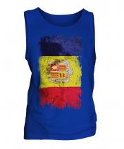 Andorra Grunge Flag Mens Vest