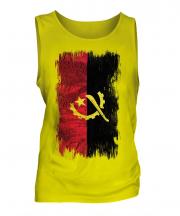 Angola Grunge Flag Mens Vest