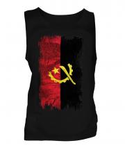 Angola Grunge Flag Mens Vest