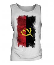 Angola Grunge Flag Mens Vest