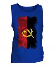Angola Grunge Flag Mens Vest