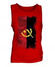 Angola Grunge Flag Mens Vest