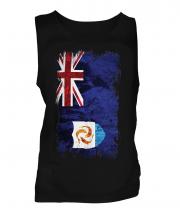 Anguilla Grunge Flag Mens Vest