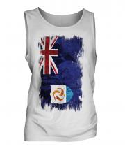 Anguilla Grunge Flag Mens Vest
