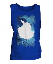 Antartica Grunge Flag Mens Vest