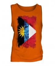 Antigua And Barbuda Grunge Flag Mens Vest