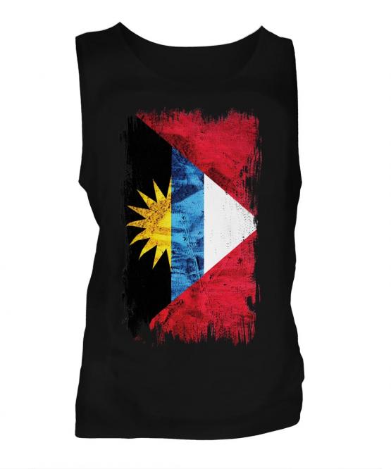 Antigua And Barbuda Grunge Flag Mens Vest