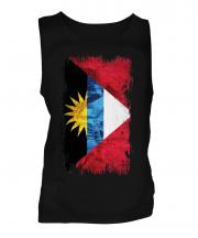 Antigua And Barbuda Grunge Flag Mens Vest