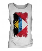 Antigua And Barbuda Grunge Flag Mens Vest