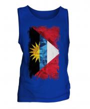 Antigua And Barbuda Grunge Flag Mens Vest