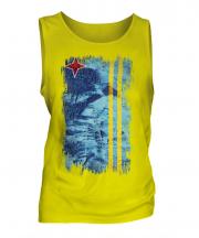 Aruba Grunge Flag Mens Vest