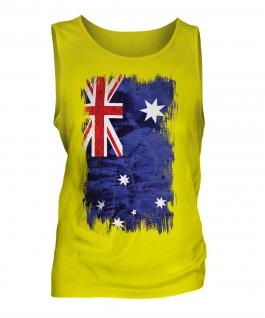 Australia Grunge Flag Mens Vest