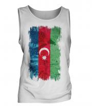 Azerbaijan Grunge Flag Mens Vest