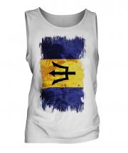 Barbados Grunge Flag Mens Vest