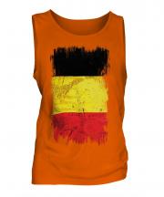 Belgium Grunge Flag Mens Vest