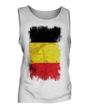 Belgium Grunge Flag Mens Vest