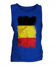 Belgium Grunge Flag Mens Vest