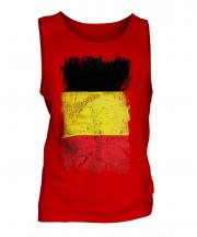 Belgium Grunge Flag Mens Vest