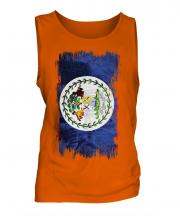 Belize Grunge Flag Mens Vest