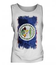 Belize Grunge Flag Mens Vest