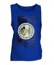 Belize Grunge Flag Mens Vest