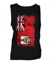 Bermuda Grunge Flag Mens Vest