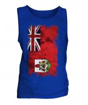 Bermuda Grunge Flag Mens Vest