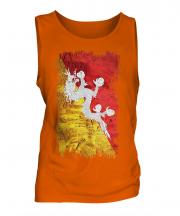 Bhutan Grunge Flag Mens Vest