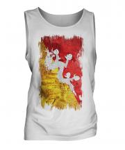 Bhutan Grunge Flag Mens Vest
