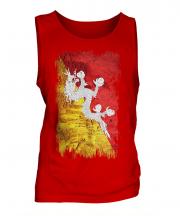 Bhutan Grunge Flag Mens Vest