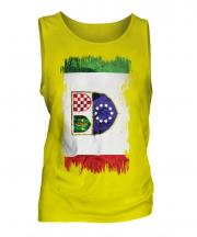 Bosnia And Herzegovina Federation Grunge Flag Mens Vest