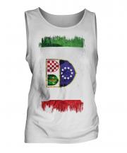 Bosnia And Herzegovina Federation Grunge Flag Mens Vest