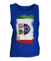 Bosnia And Herzegovina Federation Grunge Flag Mens Vest