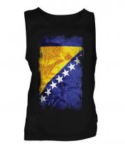 Bosnia And Herzegovina Grunge Flag Mens Vest
