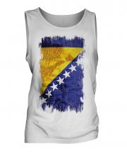Bosnia And Herzegovina Grunge Flag Mens Vest