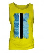 Botswana Grunge Flag Mens Vest