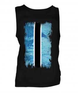 Botswana Grunge Flag Mens Vest