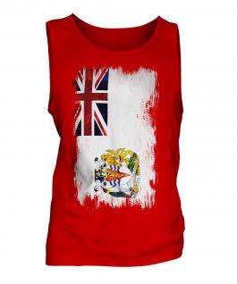 British Antartic Territory Grunge Flag Mens Vest